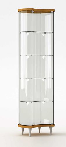 Moderne Vitrine - 203/ML - Castellani.it srl - auf Beinen / Glas / Eiche
