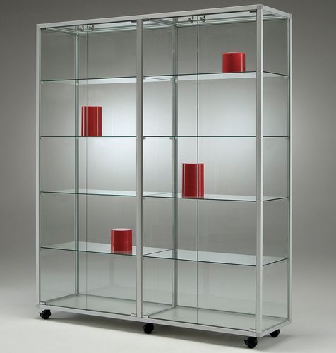 Moderne Vitrine - CM154 - Castellani.it srl - auf Beinen / Glas / Aluminium