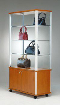 Moderne Vitrine - NM78 - Castellani.it srl - auf Beinen / Glas / Aluminium