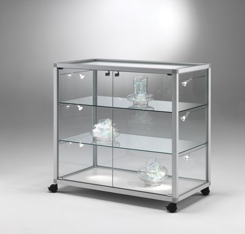 Moderne Vitrine - QB99 - Castellani.it srl - auf Beinen / Glas / Aluminium