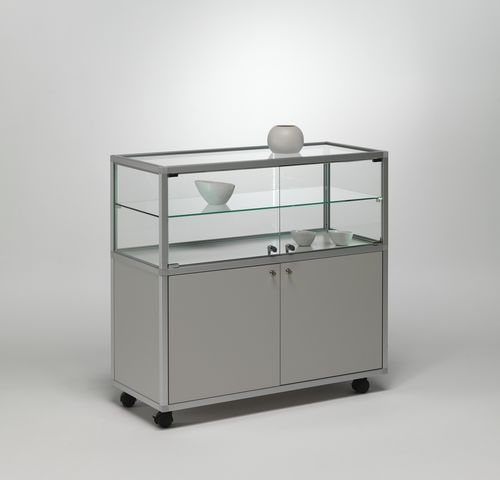 Moderne Vitrine - QBM99 - Castellani.it srl - auf Beinen / Glas / Aluminium