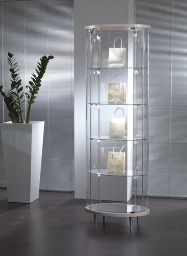 Moderne Vitrine - 203/OP - Castellani.it srl - auf Beinen / Glas / Eiche