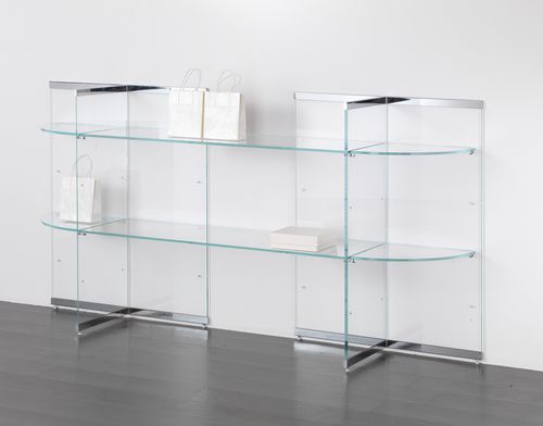 Mehrzweck-Präsentierregal - COMP/29 - Castellani.it srl - wandmontiert / Glas / für Gewerbegebrauch