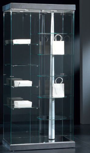 Moderne Vitrine - 9/G - Castellani.it srl - auf Beinen / Glas / lackiertes Holz
