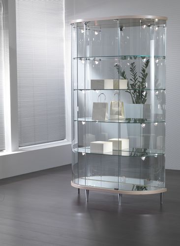 Moderne Vitrine - 203/M - Castellani.it srl - auf Beinen / Glas / Eiche