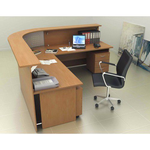 Modulare Empfangstheke - rec_presto_B - Castellani.it srl - halbrund / Holz
