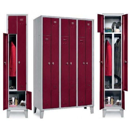 Metall-Garderobenschrank - 717/03/P/AZ - Castellani.it srl - für öffentliche Einrichtungen / für Sportanlage / für Büro