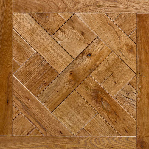 Massivparkett - CASSETTONE VERSAILLES OLMO ANTICO PRELEVIGATO CERATO - MONPAR - Ulme / gealtert / verklebt