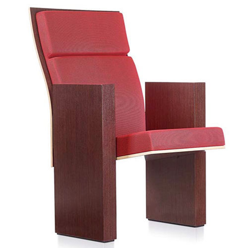 Moderner Auditoriumsessel - MEETING - Cinearredo Italia - Stoff / Buche / klappbar