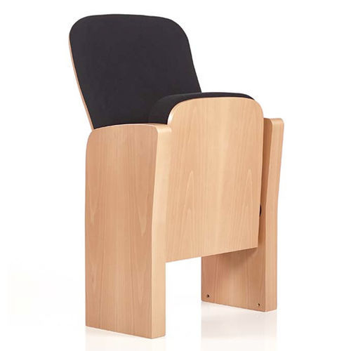 Moderner Auditoriumsessel - LUGANO - Cinearredo Italia - Stoff / Holz / klappbar