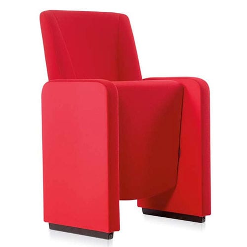 Moderner Auditoriumsessel - SCALA - Cinearredo Italia - Stoff / Sperrholz / klappbar