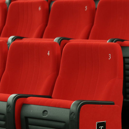 Moderner Auditoriumsessel - TOSCA - Cinearredo Italia - Stoff / Stahl / klappbar