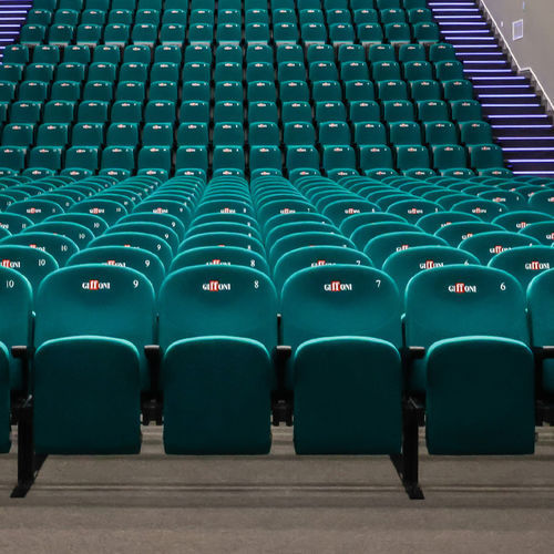 Moderner Auditoriumsessel - GINEVRA - Cinearredo Italia - Stoff / Sperrholz / Stahl