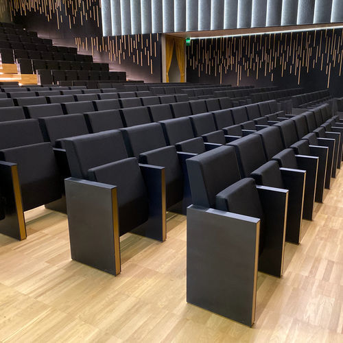 Moderner Auditoriumsessel - JXXIII - Cinearredo Italia - Stoff / klappbar / mit hoher Rückenlehne