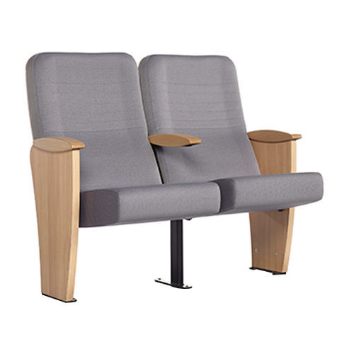 Moderner Auditoriumsessel - SETH - Cinearredo Italia - Stoff / Holz / klappbar