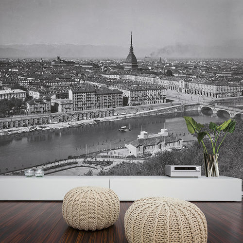 Moderne Tapete - TORINO – VEDUTA DELLA CITTÀ - Skinwall - Stoff / Vinyl / Naturmotiv