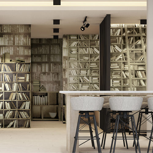 Tapete / originelles Design - OLD WORDS - Skinwall - Vlies / Glasfaser / Vinyl