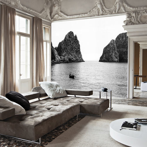 Moderne Tapete - CAPRI – FARAGLIONI - Skinwall - Stoff / Vinyl / Naturmotiv