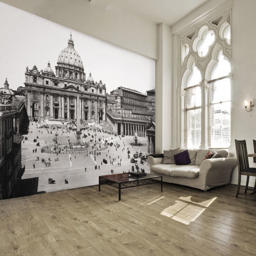 Moderne Tapete - ROMA – BASILICA DI SAN PIETRO - Skinwall - Stoff / Vinyl / Städtemotiv