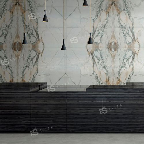 Marmorfliesen - INTERIORS : CUCINA PAONAZZO - Elite Stone - für den Innenraum / Wand / rechteckig
