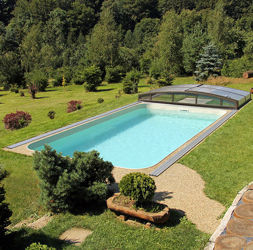 Schwimmbecken für Außenbereich - ALBIXON a.s. - erdverlegt / Beton / rechteckig