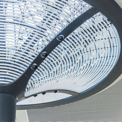 Aluminium-Akustikbaffel - GEOMETRIC SYSTEM  - BUTEM METAL - galvanisiertem Stahl / für Deckenmontage / rechteckig