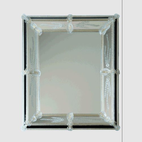 Wandmontierter Spiegel - Goldoniano - Murano Lux - venezianischer Stil / rechteckig / Muranoglas