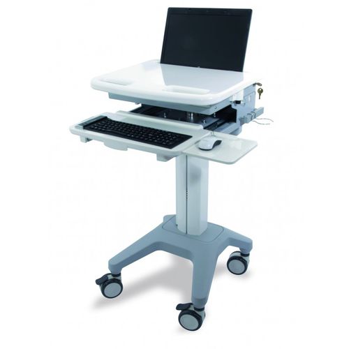 Multimediawagen - HOSCAR 151 - ERARD PRO - für Gesundheitseinrichtungen / aus lackiertem Metall