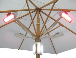 Heizstrahler für Sonnenschirm - UHLMANN - elektrisch / für Gewerbegebrauch