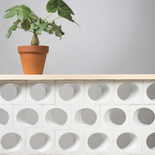 Keramik-Schirmwand - CALELLA - CERAMICA FERRES - für den Innenraum / für Garten