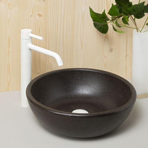 Aufsatzwaschbecken - TOSSA - CERAMICA FERRES - Sandstein / rund / 1-Loch