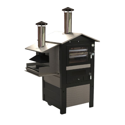 Holzofen - Moretti Design Gruppo - freistehend / Einbau / mit Grill