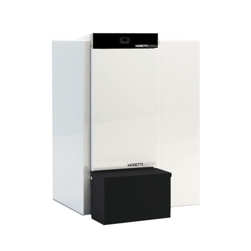 Wasserführender Kaminofen / Pellet - DUPLEX 35 - Moretti Design Gruppo - Holz / modern / Metall