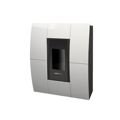 Wasserführender Kaminofen / Pellet - AQUA 18 - Moretti Design Gruppo - modern / Metall / Keramik