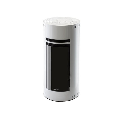 Wasserführender Kaminofen / Pellet - AQUA 11  - Moretti Design Gruppo - modern / Metall / Steingut