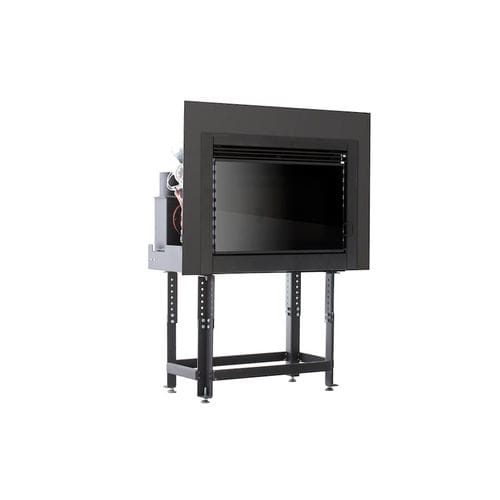 Geschlossene Feuerstelle / Pellet - A10 SLOT - Moretti Design Gruppo - mit 1 Sichtseite / Metall