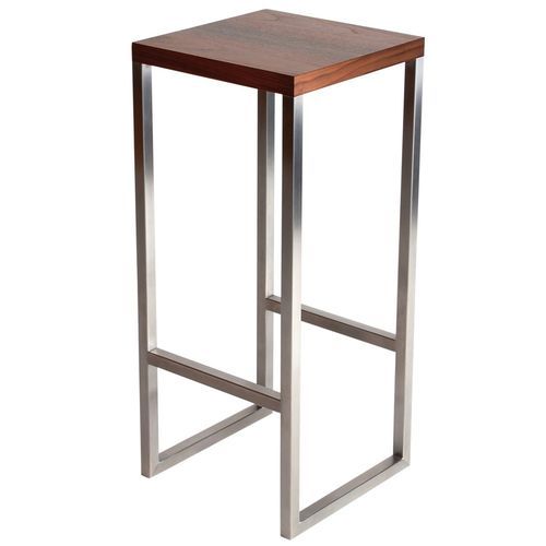 Moderner Barhocker - 8106 - Thöni Josef GmbH - Eiche / Ahornholz / amerikanischer Nussbaum