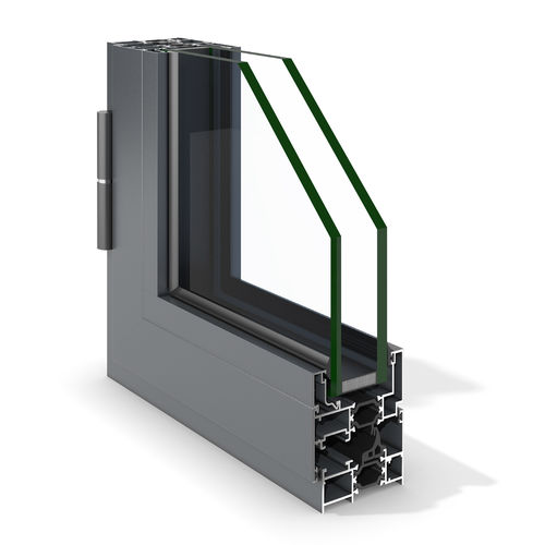 Aluminiumfenster - STYL-65 - Codeval - Flügel / mit Doppelverglasung / mit Wärmedämmung