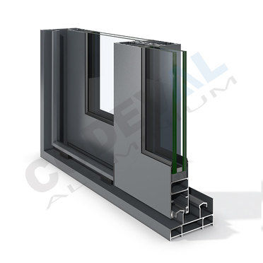 Aluminiumfenster - SELECT 90 - Codeval - Schiebe / mit Doppelverglasung / mit Wärmedämmung