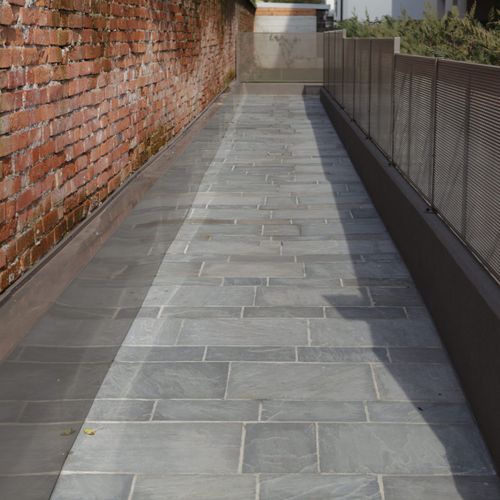 Quarzit-Bodenbelag - GREY - jaipur pietre - für den Innenraum / für Außenbereich / für Treppenstufen