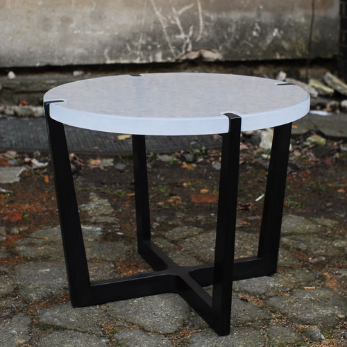 Moderner Beistelltisch - ZILE 1 AND 2 - Atelier Stefan Leo - Glas / Eisen / rund