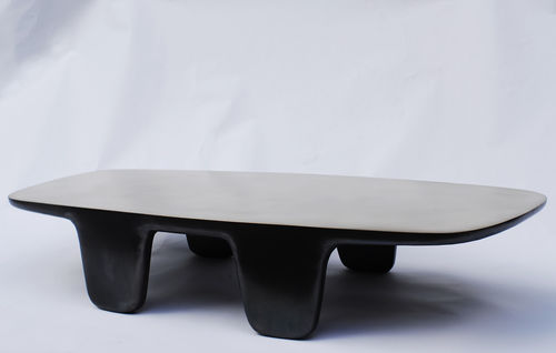 Moderner Couchtisch - BOBO - Atelier Stefan Leo - Bronze / rechteckig / für Privatgebrauch
