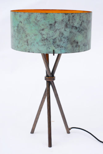 Tischlampe - CROISETTE - Atelier Stefan Leo - Bronze / modern / mit Kabel