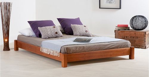 Doppelbett - LOW PLATFORM - Get Laid Beds - minimalistisches Design / Holz / 200x200 cm