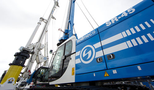 Dieselbetriebenes Bohrgerät - SR-45 - SOILMEC S.P.A. - drehbar / Imloch / für Baustellen