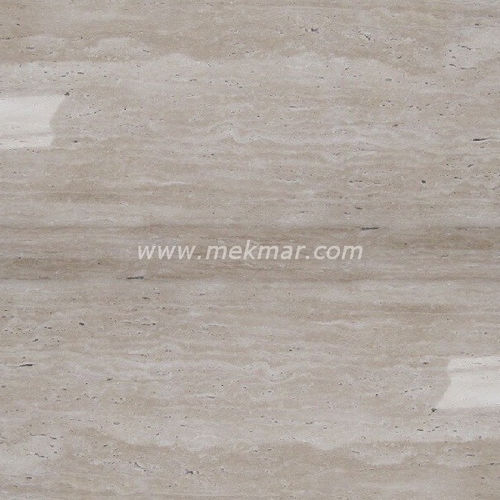 Travertin-Steinplatte - CLASSIC VEIN CUT - Mekmar - für Fußboden / poliert / beige
