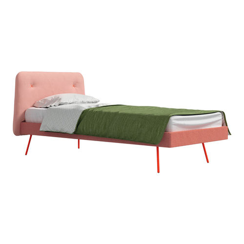 Einpersonenbett - CLEO - nidi - modern / gepolstertes Kopfteil / für Kinder