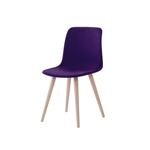 Moderner Stuhl - POD - nidi - für den Innenraum / Holz / Polster