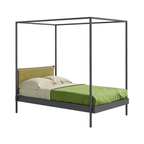 Himmelbett - KAP - nidi - Doppelbett / modern / gepolstertes Kopfteil