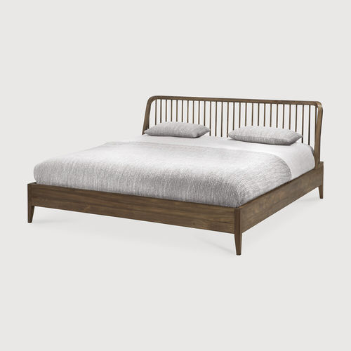 Doppelbett - Spindle - ETHNICRAFT - modern / Polster / Kopfteil